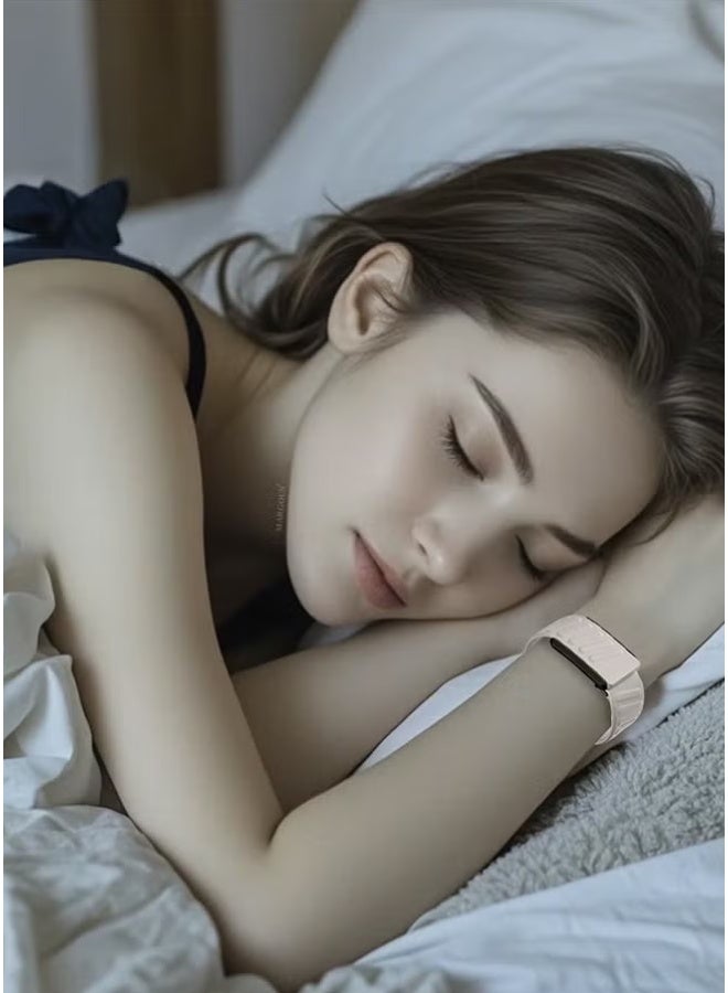 سوار سيليكون قابل للتنفس متوافق مع Whoop 5.0 - سوار استبدال مغناطيسي ناعم للرجال والنساء في الإمارات - مثالي للجيم والرياضة والاستخدام اليومي - أبيض ستارلايت - Image 4