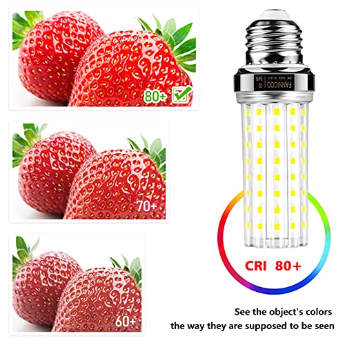 FanNicoo LED Corn Light Bulb 150W Equivalent 2500 Lumen 6500K Cool Daylight White 20W E26/E27 Base Non-dimmable Ceiling Fan Corn Lighting for Home Garage Warehouse Indoor LED Corn Bulbs Pack of 4 - Image 5