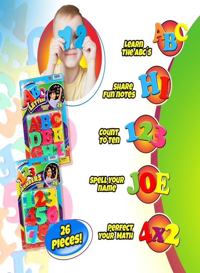 جا-رو JA-RU ١٢٣ رقمًا مغناطيسيًا (عبوة واحدة ٢٦ رقمًا). مغناطيسات أرقام بلاستيكية كبيرة للثلاجة للأطفال والصغار. ألعاب عدّ ممتعة للثلاجة ولعبة تعليمية أساسية للفصل الدراسي. ١٤٠٥-Numb-1A - Image 4