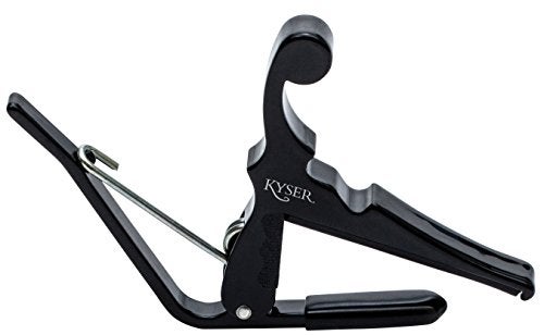 Kyser Quick-Change Capo for banjos, ukuleles, and mandolins, Black, KBMB - Image 1