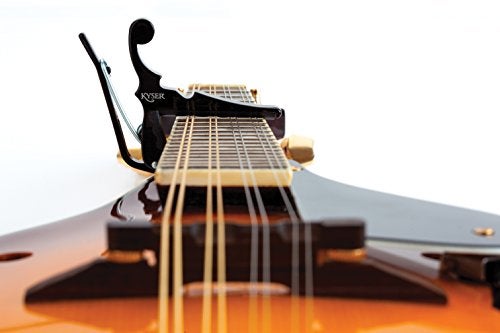 Kyser Quick-Change Capo for banjos, ukuleles, and mandolins, Black, KBMB - Image 4