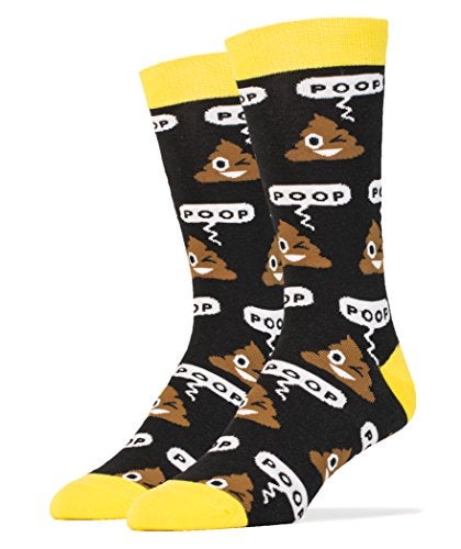 ooohyeah Oooh Yeah Men Luxury Combed Cotton Crew Socks - Poop Emoji sock size 10-13 shoe size 8-13 - Image 5