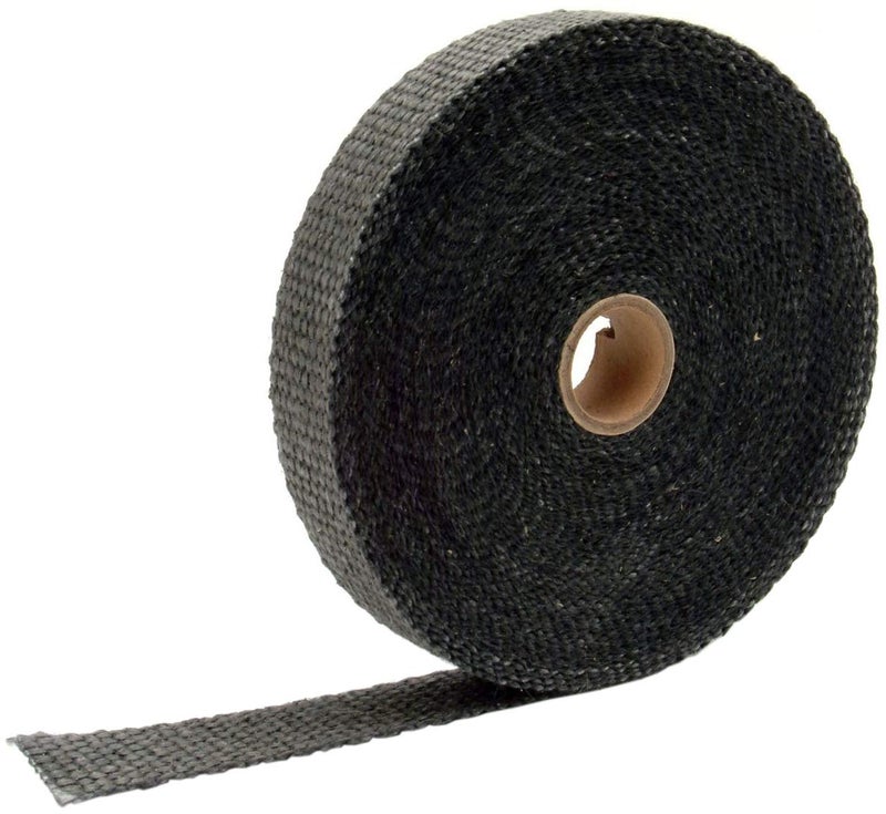 Design Engineering Black 1" x 50' Exhaust Heat Wrap with Lava Rock Technology - Heat Wrap for Exhaust Pipes, Pliable Exhaust Wrap Tape, Withstands 1800°F Direct Heat & 2500°F Intermittent Heat - Image 1