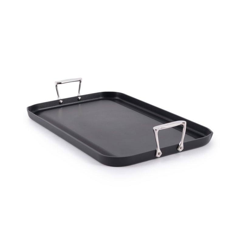 All-Clad HA1 Hard Anodized Nonstick Griddle Pan For Stovetop 13 x 20 Inch, Double Burner, Professional Cookware, Dishwasher-Friendly, Oven-Safe Up to 500Â°F, Black - Image 1