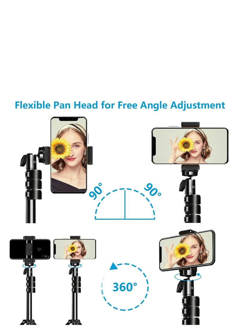 Tripod Selfie stick for iphone and android devices with adjustable angles black