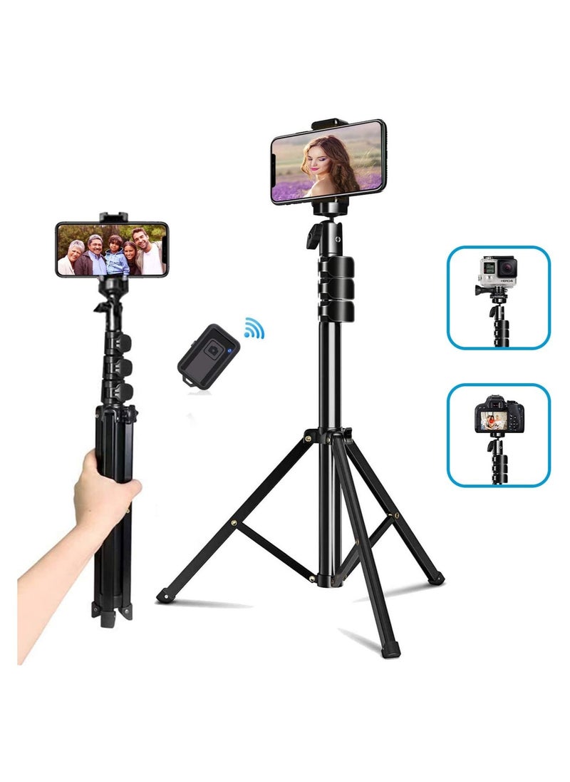 Tripod Selfie stick for iphone and android devices with adjustable angles black