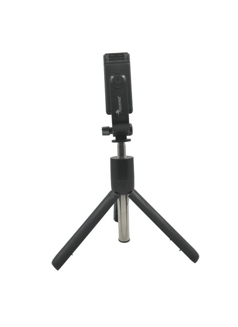 Tripod Selfie stick for iphone and android devices with adjustable angles black