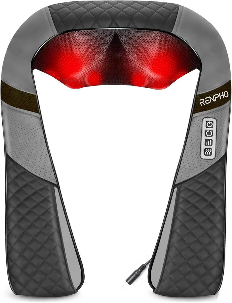 Neck Massager with Heat - Shiatsu Shoulder Massager for Deep Tissue Kneading - Image 1