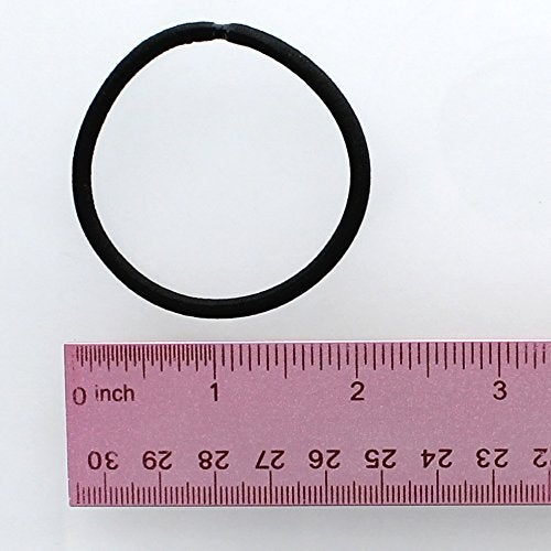 My Lello Hair Elastics Hair Ties, Professional Grade Ponytail Holders - 100 Pack Black - Image 3