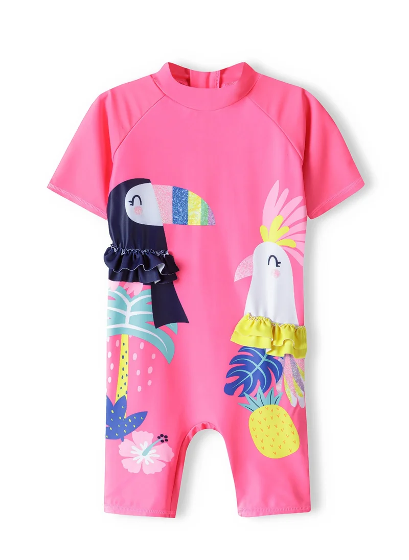 مينوتي Kids Girls Long Sleeve Rash Suit And Hat Set