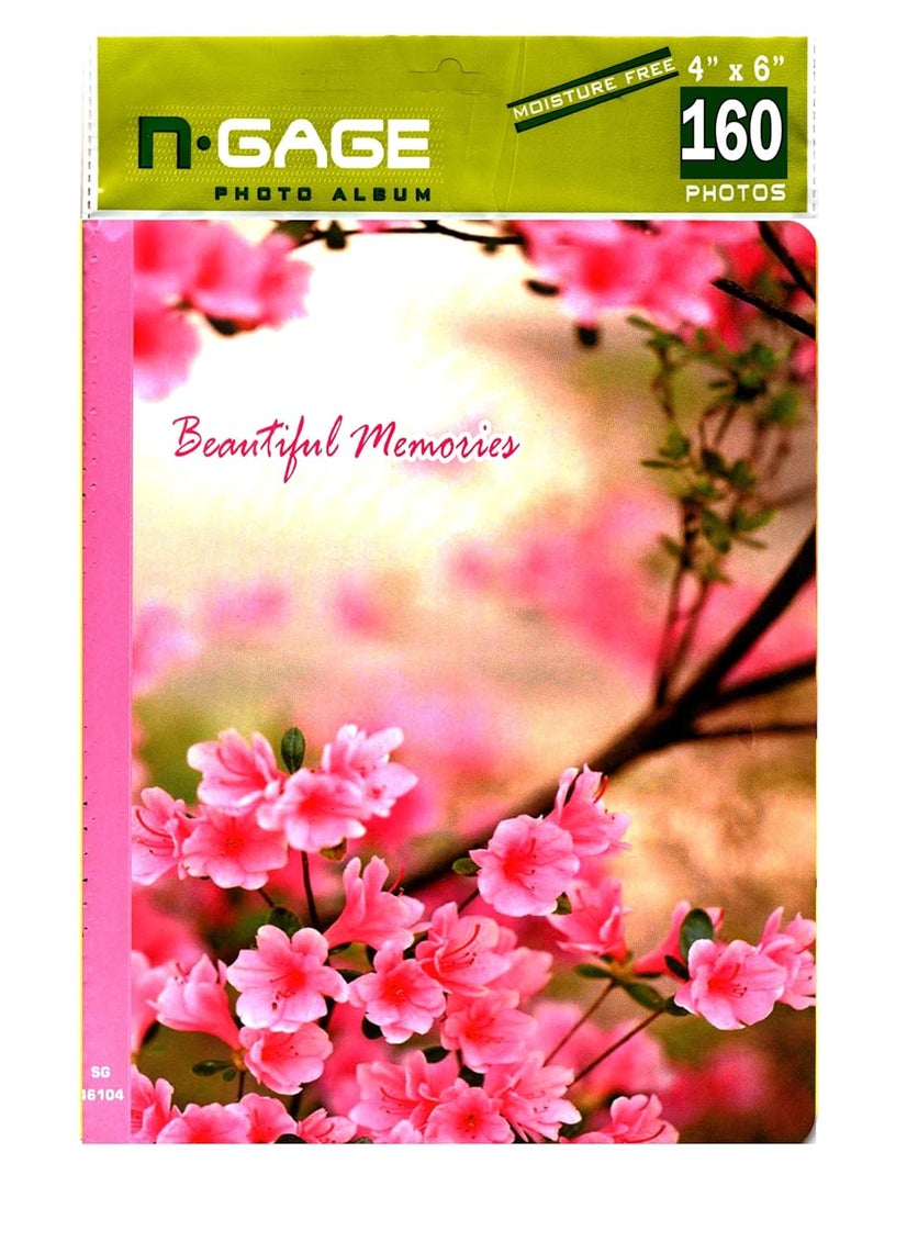 Generic NGAGE PHOTO ALBUM Moisture free with 160 PHOTOS Album A8 Photo Size Supported 4X6  - Image 1