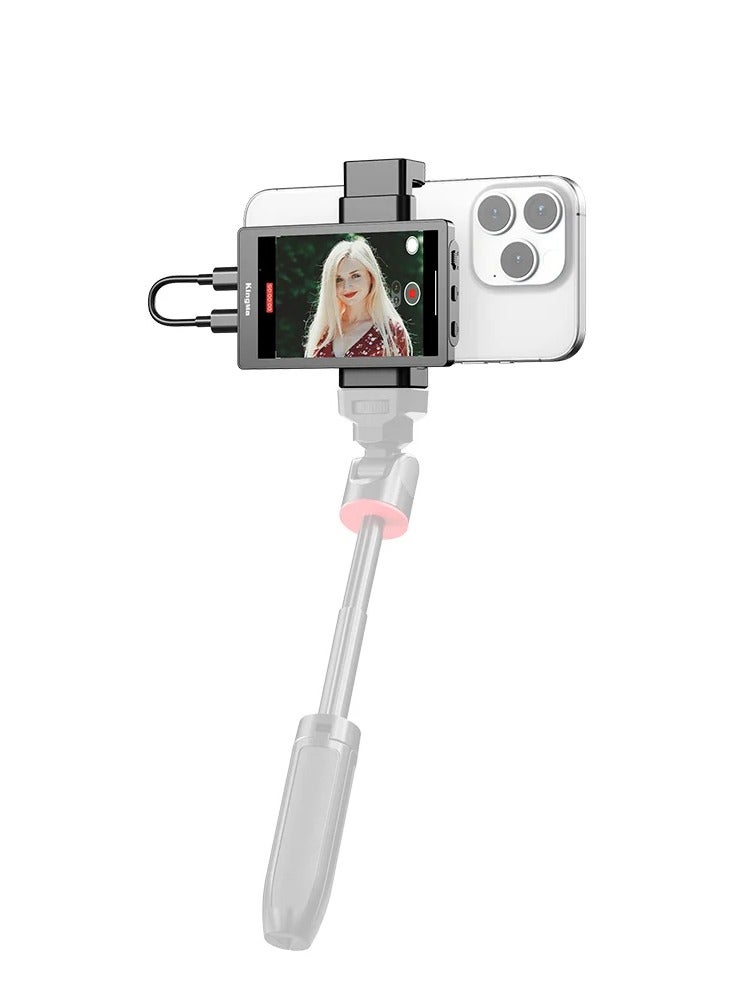 KingMa PH01 Max Phone Monitor for Selfie Vlog Video Live Streaming Portable Mobile Phone Rear Camera Selfie Display Screen - Image 1