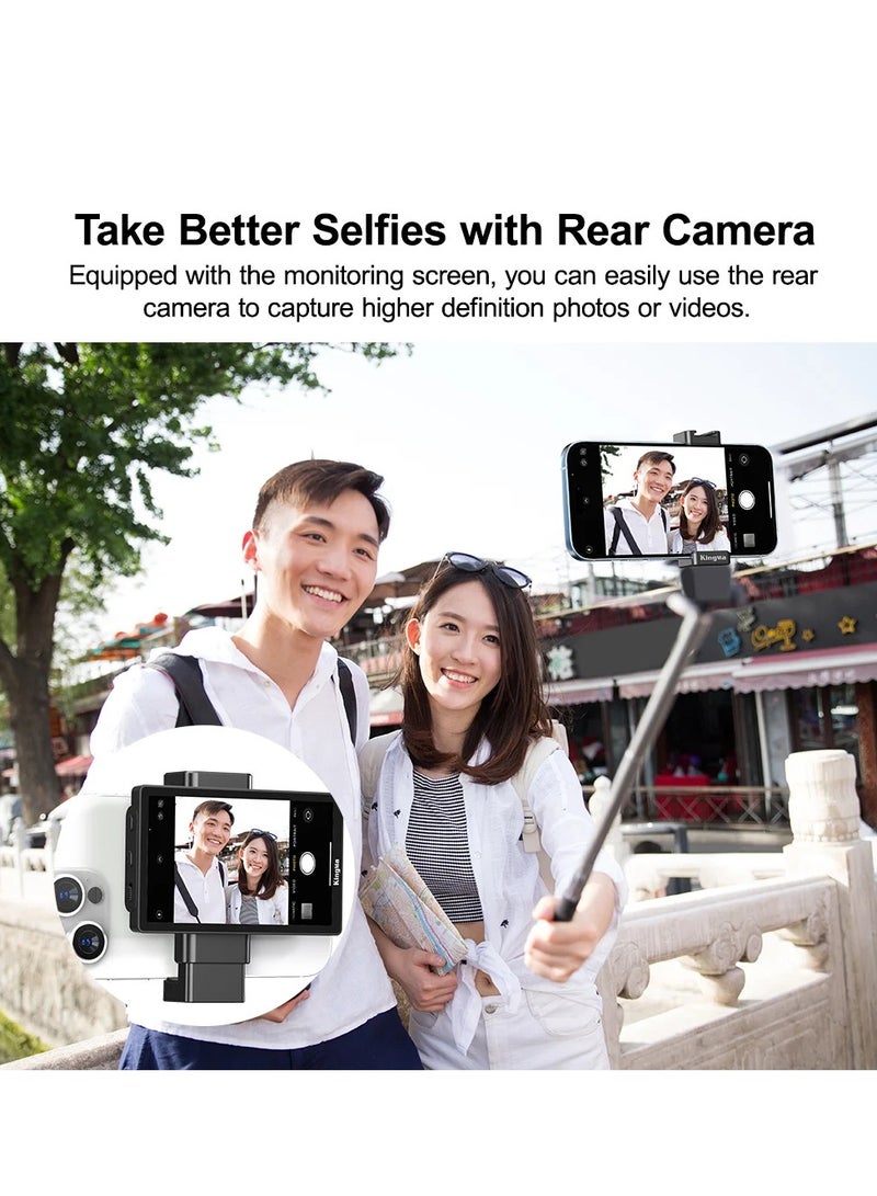 KingMa PH01 Max Phone Monitor for Selfie Vlog Video Live Streaming Portable Mobile Phone Rear Camera Selfie Display Screen - Image 3