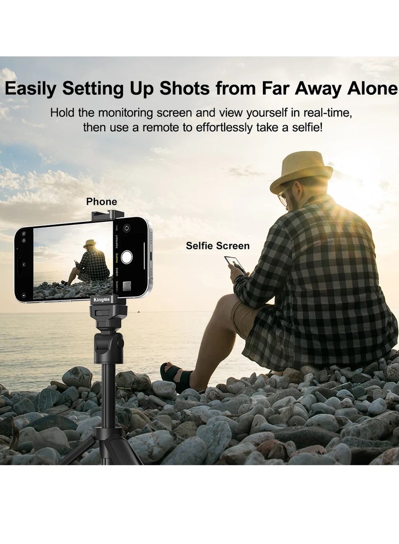 KingMa PH01 Max Phone Monitor for Selfie Vlog Video Live Streaming Portable Mobile Phone Rear Camera Selfie Display Screen - Image 4