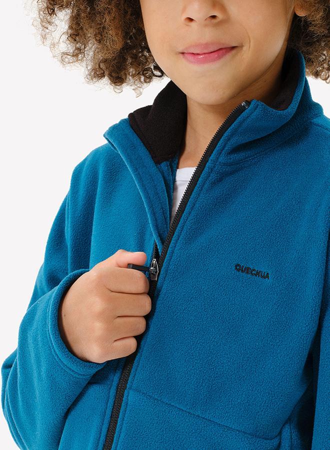 DECATHLON Kids’ fleece hiking jacket MH500 Zip - 7-15 years - Image 3
