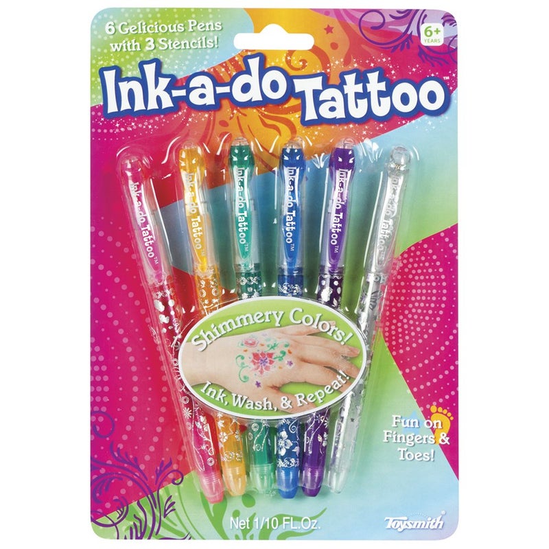 Toysmith Ink-a-Do Tattoo Pens, For Boys & Girls Ages 6+ - Image 1