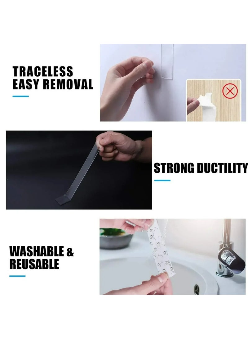 5m Nano Tape Double Sided Tape Transparent Reusable Waterproof Adhesive Tapes Cleanable Kitchen Bathroom Supplies Tapes - Image 2