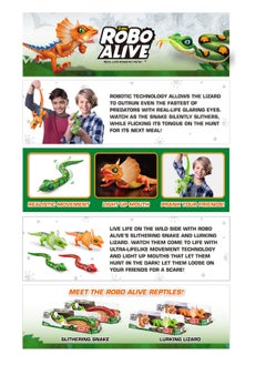 ROBO ALIVE S001-ZURU ROBO ALIVE - ROBOTIC LIZARD-SERIES 3,Bulk,12pcs,No Inner,STDColor Assortment  - Image 2