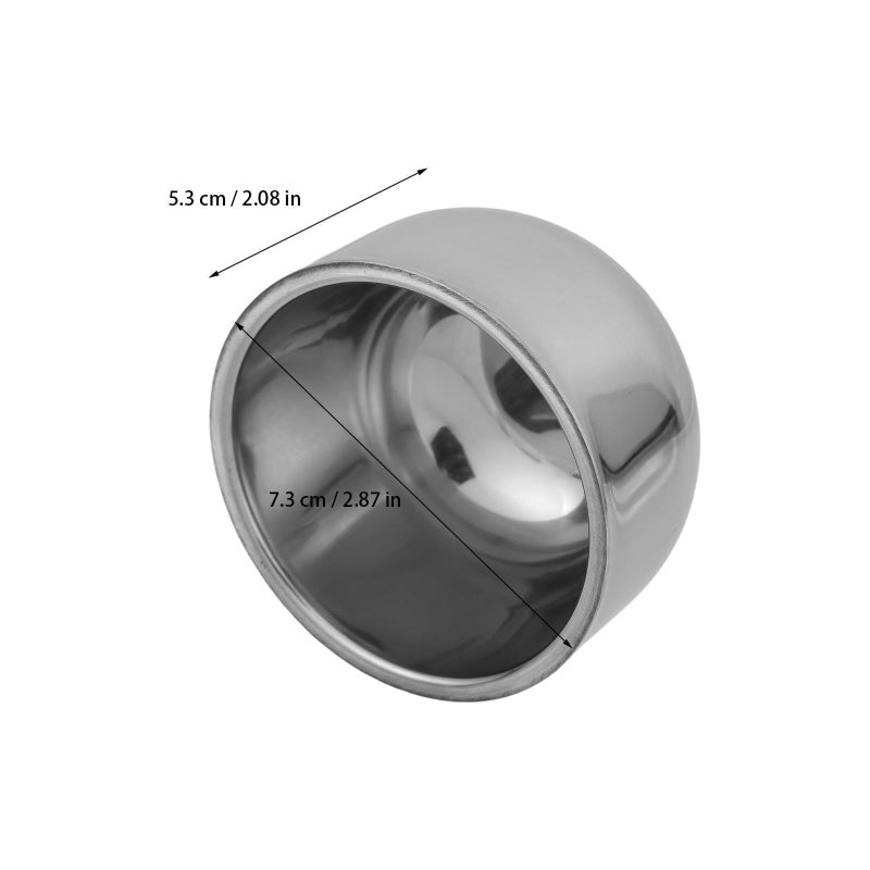 FAVOMOTO Double Layer Stainless Steel Shaving Soap Bowl With Travel Mugs For Face Foam Maker - Image 3