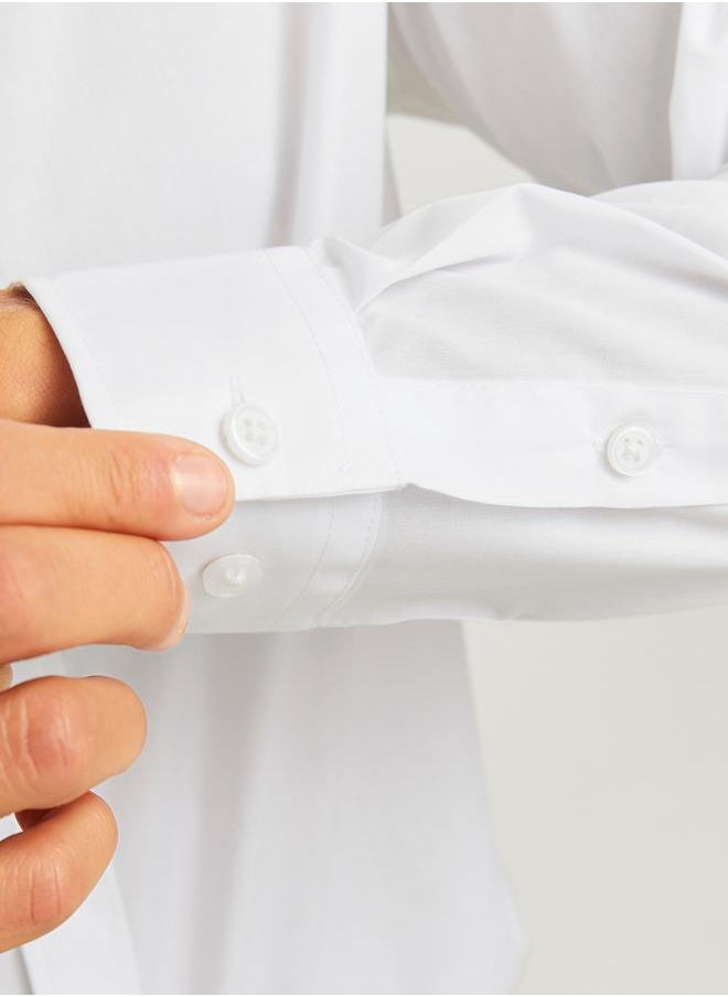 JJ Rebel by Jack & Jones Solid Shirt with Button Cuff Detail  - Image 3