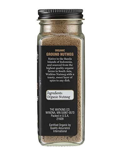 Watkins Gourmet Organic Spice Jar, Ground Nutmeg, 2 8 Ounce - Image 2