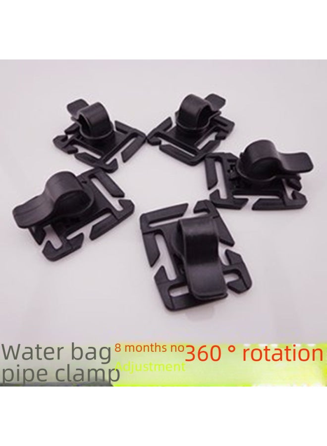 Water Bag Clip Angle Adjustable Universal Water Bag Tube Water Pipe Clip With MOLLE Webbing Safety Buckle-Series:Army Green  - Image 2