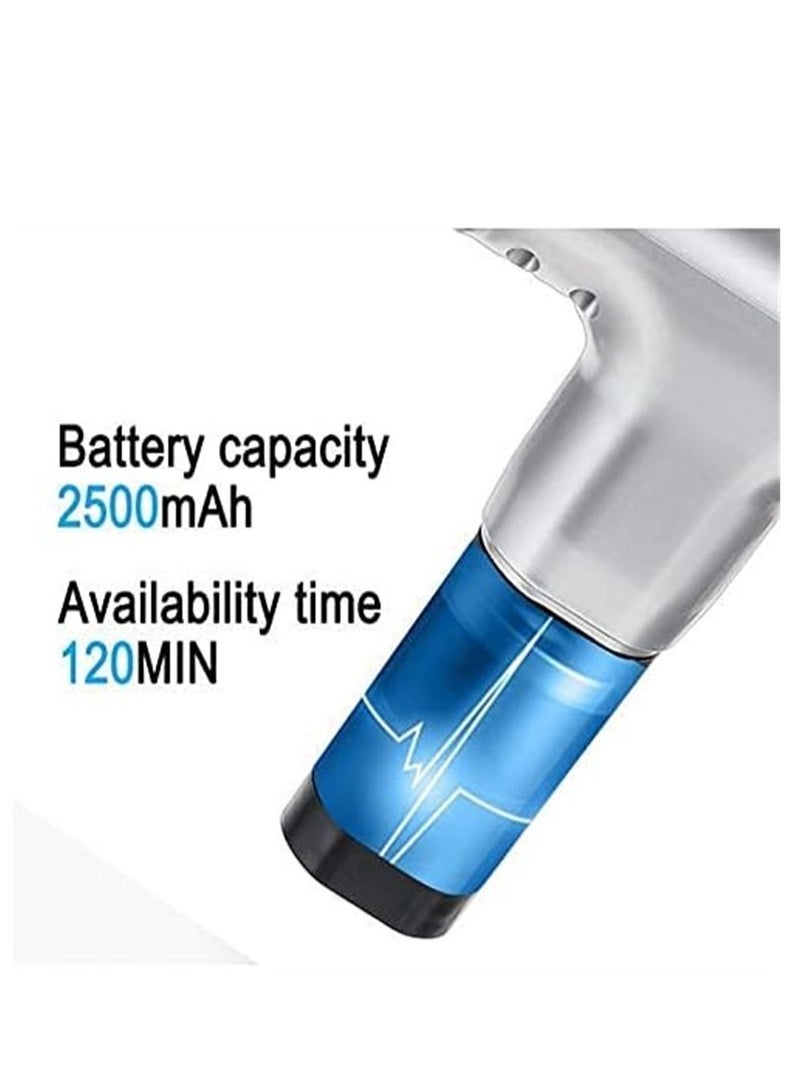 إسكدنيا مدلك العضلات الكهربائية المحمولة مدلك العضلات العميقة رباط مع 4 مدلك الاهتزاز تدليك الرأس قابل للتعديل انخفاض الضوضاء لتخفيف آلام الجسم اللياقة البدنية اليوغا بيلاتيس - Image 4