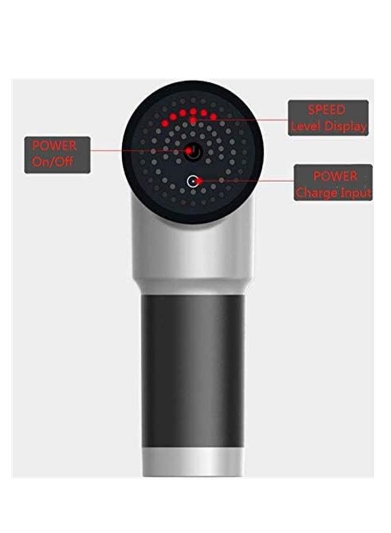 إسكدنيا مدلك العضلات الكهربائية المحمولة مدلك العضلات العميقة رباط مع 4 مدلك الاهتزاز تدليك الرأس قابل للتعديل انخفاض الضوضاء لتخفيف آلام الجسم اللياقة البدنية اليوغا بيلاتيس - Image 5