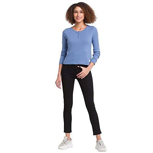 Spykar Black Lycra Super Skinny Regular Length Jeans for Women (Alicia) - Image 4