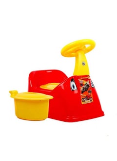 Nabhya Ferrari Staring Baby Potty Training Seat Chair For Kids Infant Potty Toilet Chair With Removable Tray & Closing Lid (Red)  - Image 2