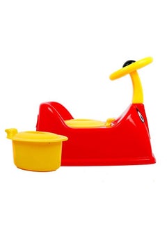 Nabhya Ferrari Staring Baby Potty Training Seat Chair For Kids Infant Potty Toilet Chair With Removable Tray & Closing Lid (Red)  - Image 3
