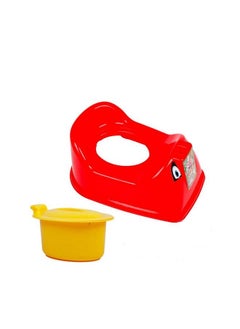 Nabhya Ferrari Staring Baby Potty Training Seat Chair For Kids Infant Potty Toilet Chair With Removable Tray & Closing Lid (Red)  - Image 5