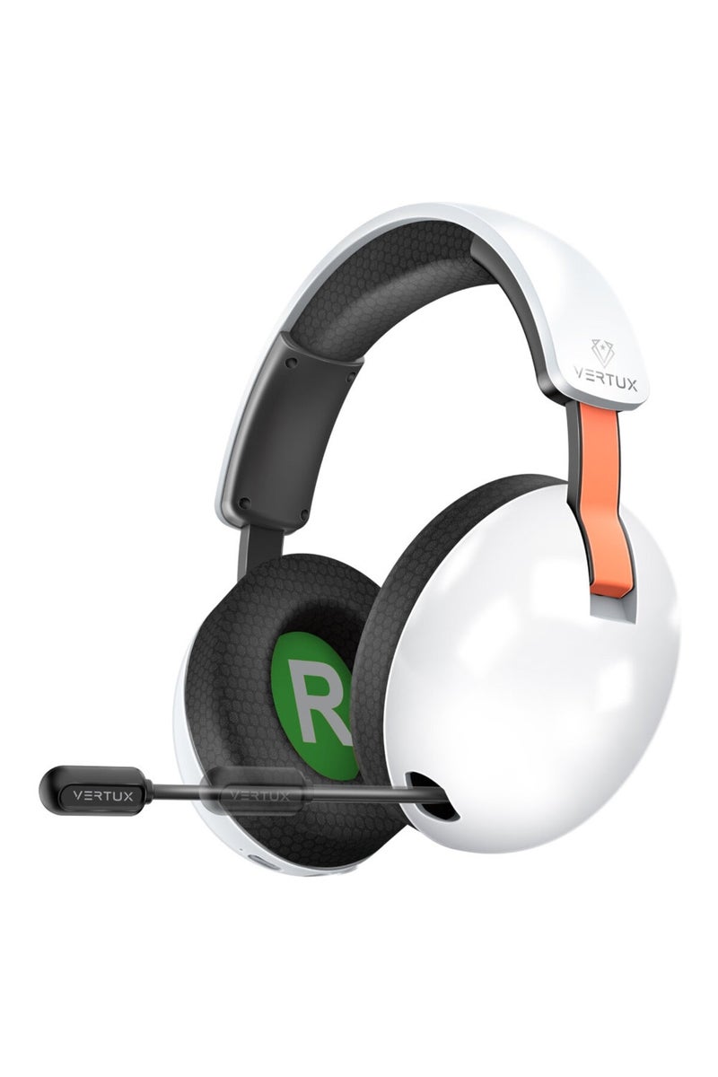 VERTUX Wireless Gaming Headset with 1000mAh Battery, Triple Connectivity, and Retractable Microphone - Image 1
