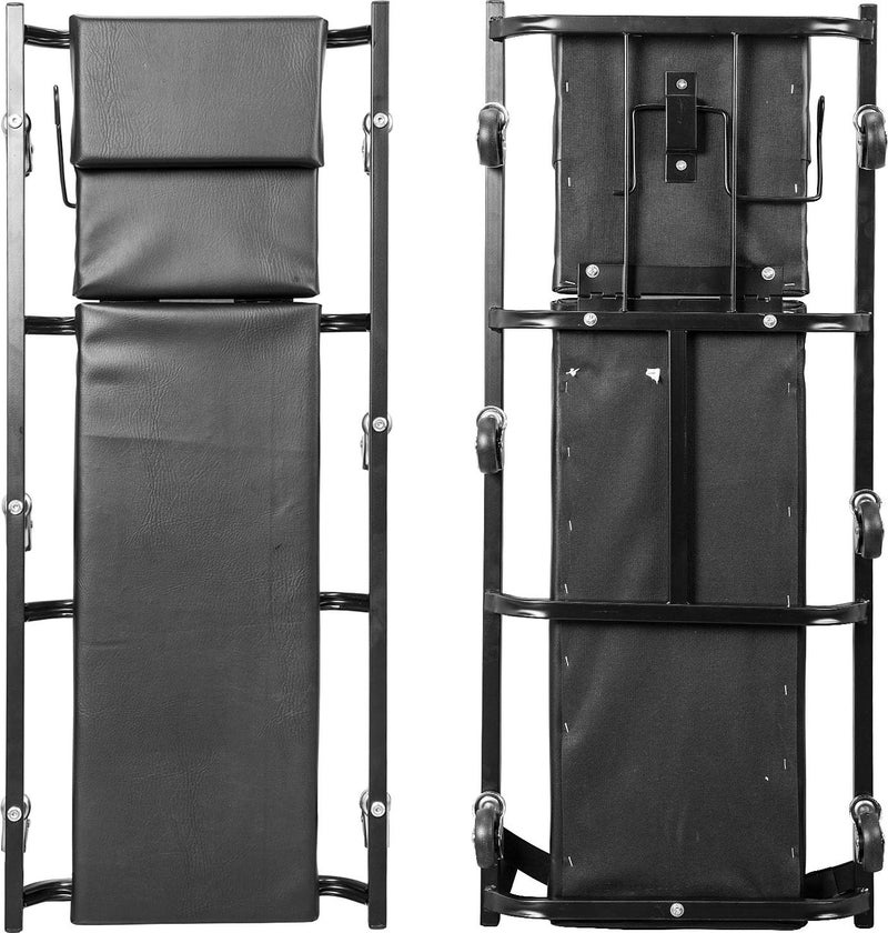 TORIN ATR6452B Rolling Garage/Shop Creeper: 40" Padded Mechanic Cart with Adjustable Headrest and 6 Casters, Black - Image 4