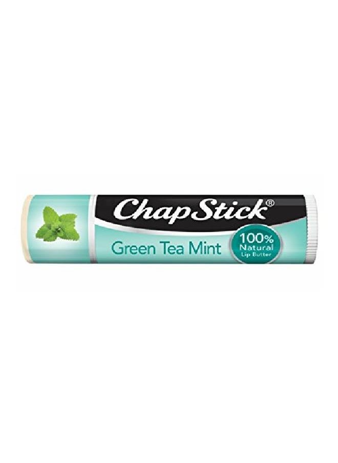chapstick Green Tea Mint 100 Percent l Ingredients Lip Butter Moisturizing Lip Balm 0.15 Oz  - Image 3