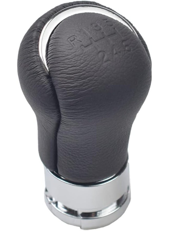 Manual Chrome Leather Car Gear Stick Shift Knob Gearbox Shift Knob Boot for Toyota HILUX REVO 2015-2020 - Image 1