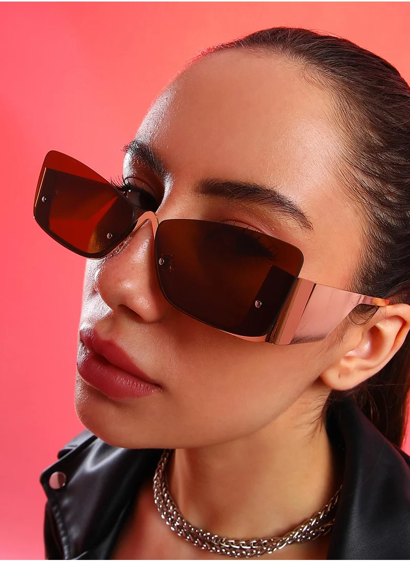 Haute Sauce The Abstract Rectangular Sunglasses