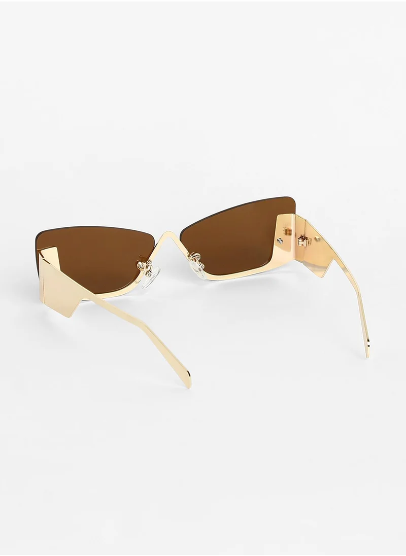 Haute Sauce The Abstract Rectangular Sunglasses