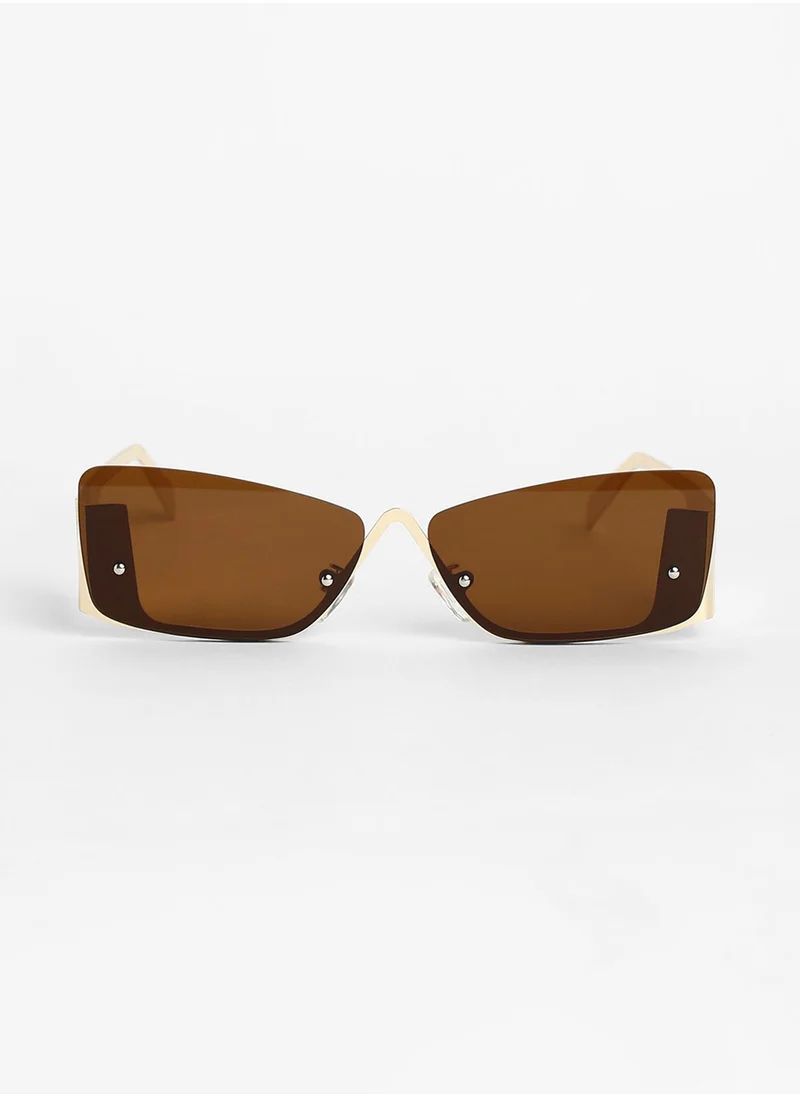 Haute Sauce The Abstract Rectangular Sunglasses