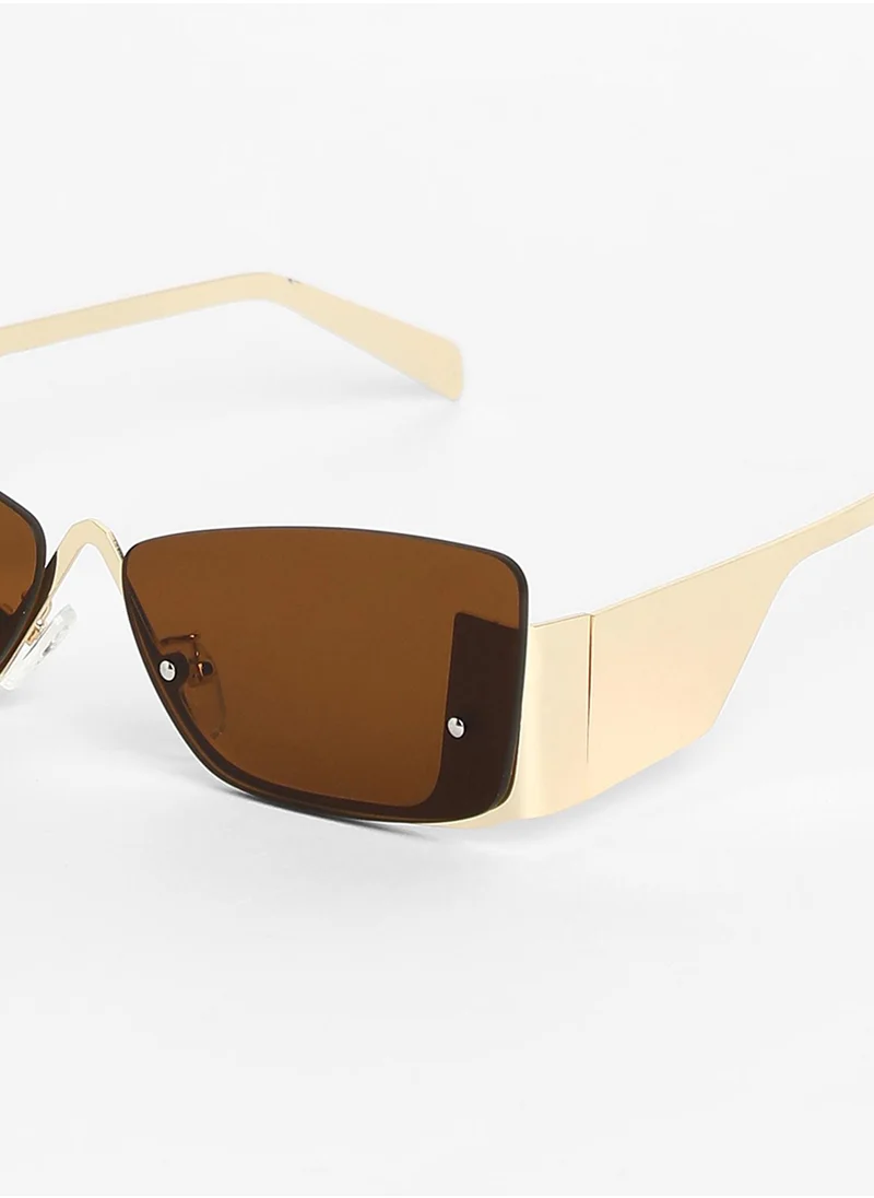Haute Sauce The Abstract Rectangular Sunglasses