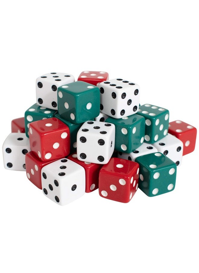 Learning Advantage LEARNING ADVANTAGE Red, White and Green Dot Dice - Set of 36, Multi (7366)  - Image 1