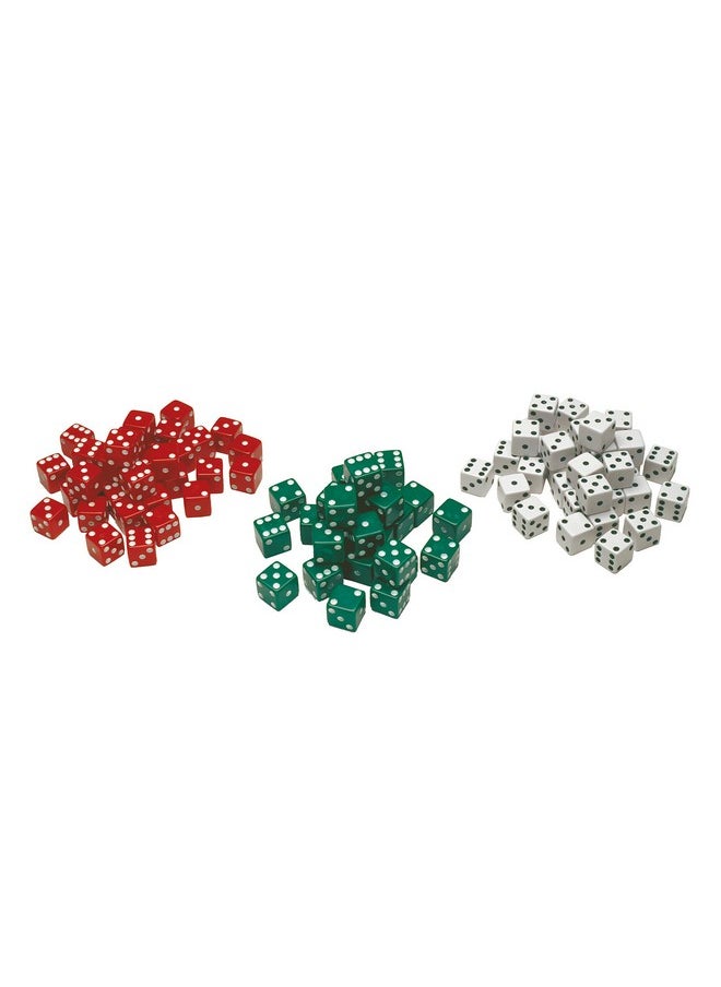 Learning Advantage LEARNING ADVANTAGE Red, White and Green Dot Dice - Set of 36, Multi (7366)  - Image 3