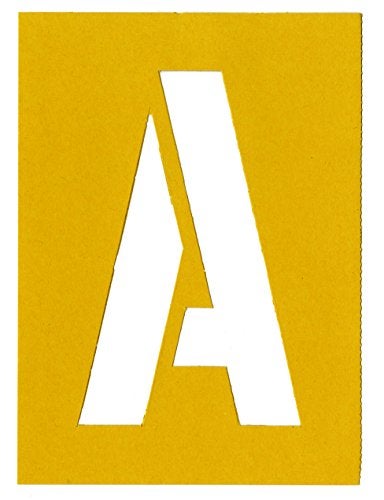 Chartpak Letter and Number Painting Stencils, A-Z and 0-9, 6 Inches H, 35 per Pack (01575) - Image 3