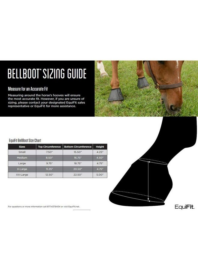 EquiFit EquiFit Essential Bell Boots w/Fleece Top Medium  - Image 4