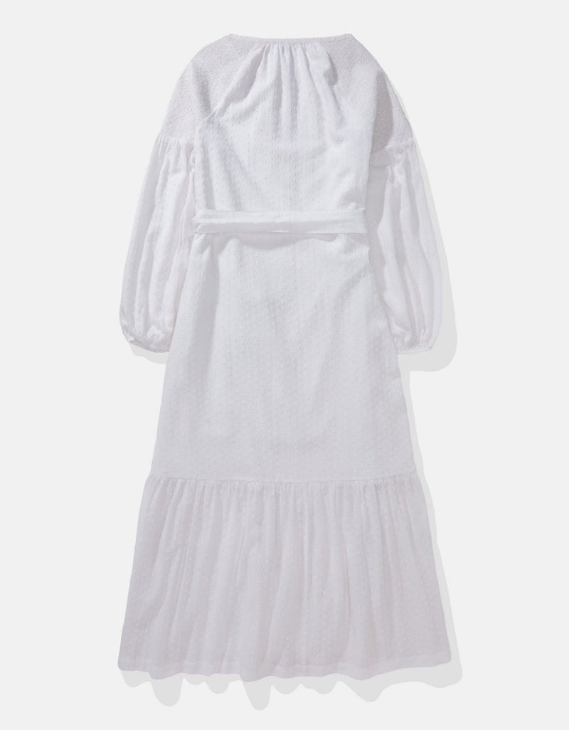American Eagle AE Long-Sleeve Maxi Shirt Dress. - Image 4