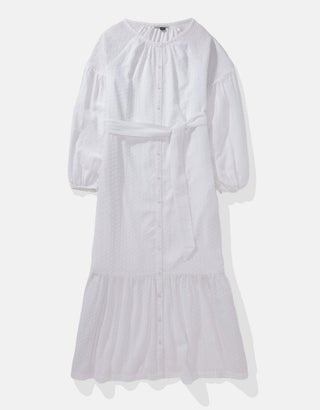 american eagle long white dress White Maxi Dresses For Women