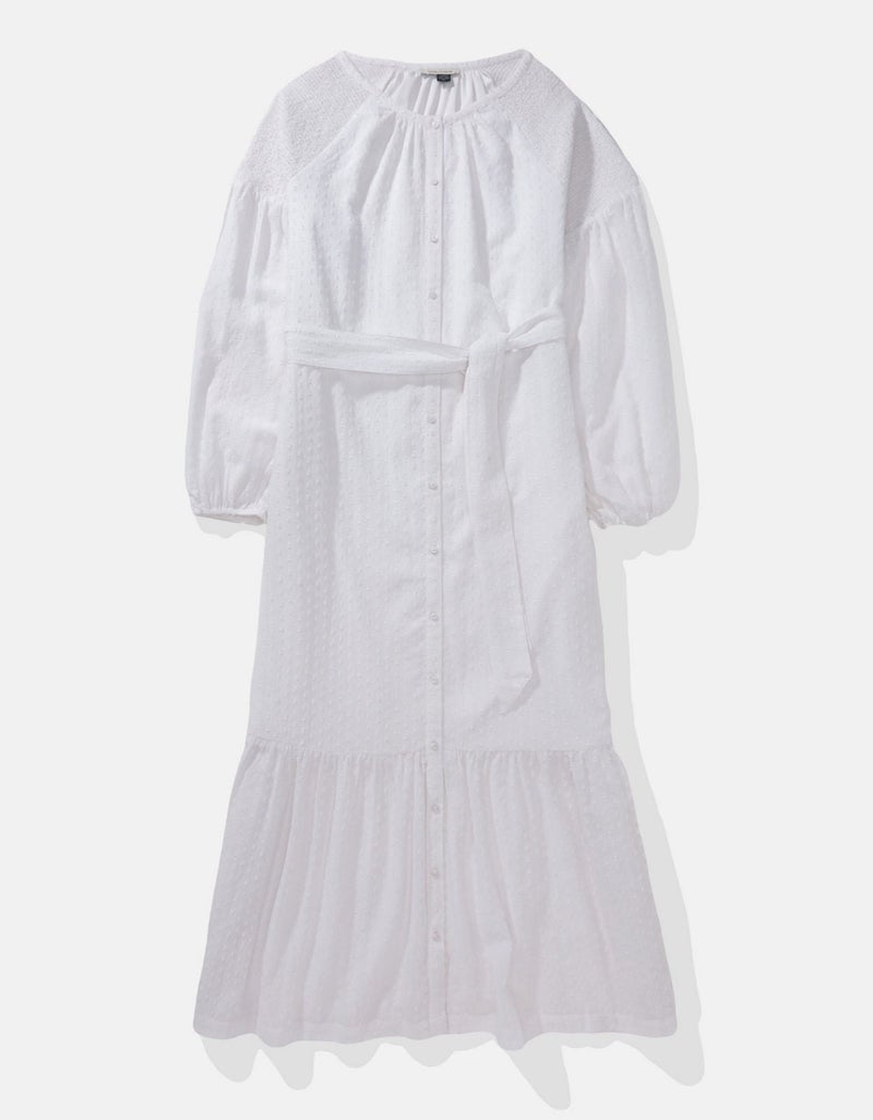 American Eagle AE Long-Sleeve Maxi Shirt Dress. - Image 3