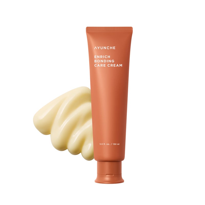 AYUNCHE Enrich Bonding Leave-In Cream 5.0 fl oz â€“ K-Beauty Bond Repair, Heat Protection up to 392Â°F, Split Ends & Frizz Control for Fine, Dry, Damaged Hair, Glass Hair - Image 1