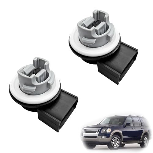 GolTHd 2PCS Turn Signal Tail Light Socket Compatible with Ford F150 F250 F350 Terminal Lamp Rear Tail Light Bulb Plug Socket Replaces 2U5Z13411DA 2U5Z13411DA - Image 1