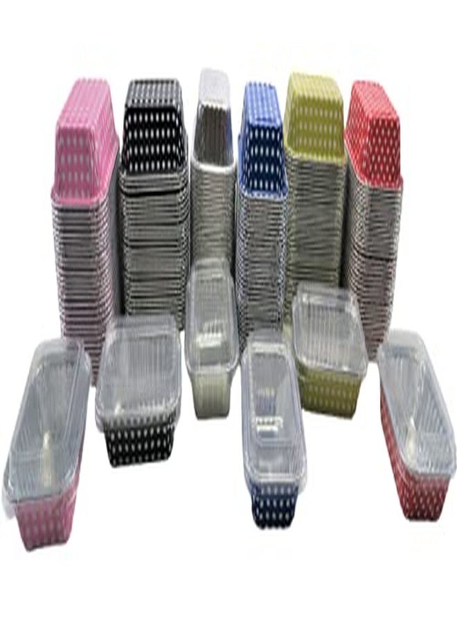 KitchenDance.com KitchenDance Disposable Pink Colored Aluminum Individual Sized Mini Loaf Pan with Lid - 6 Ounces Loaf Baking Pan for Breads,Cobblers - Aluminum Foil Pans Perfect for Baking, Preparing Food #4004P, 50 - Image 4
